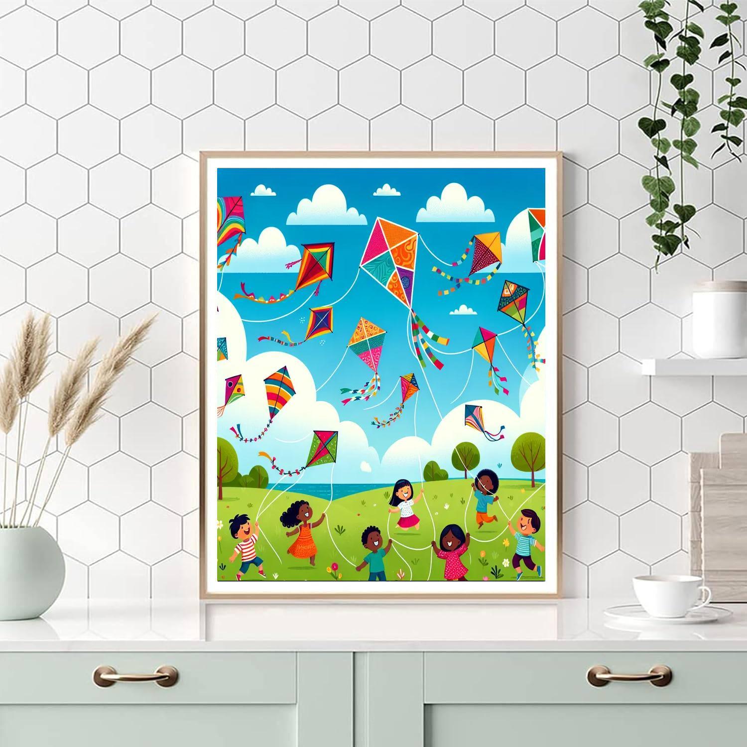 Creative Kite Festival Painting By Numbers Kit