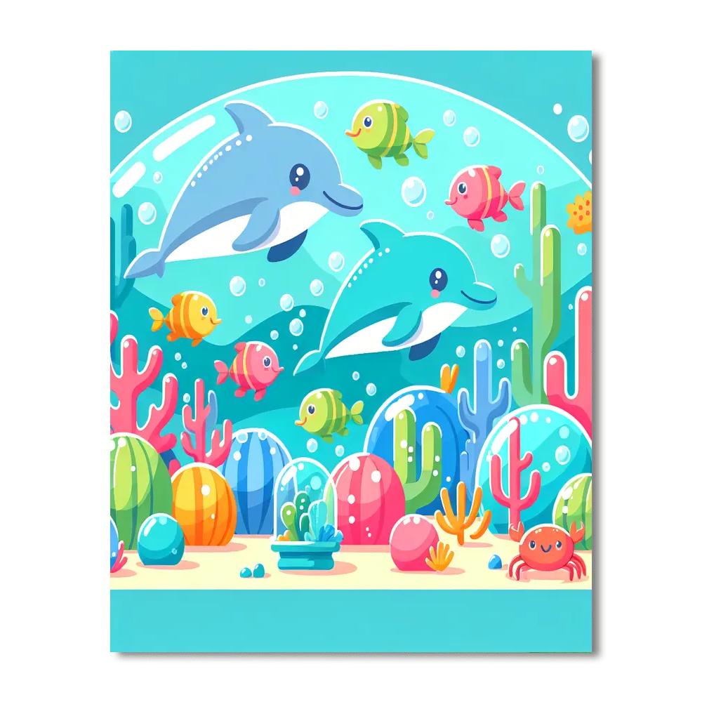 Undersea Adventure Friends Number Painting