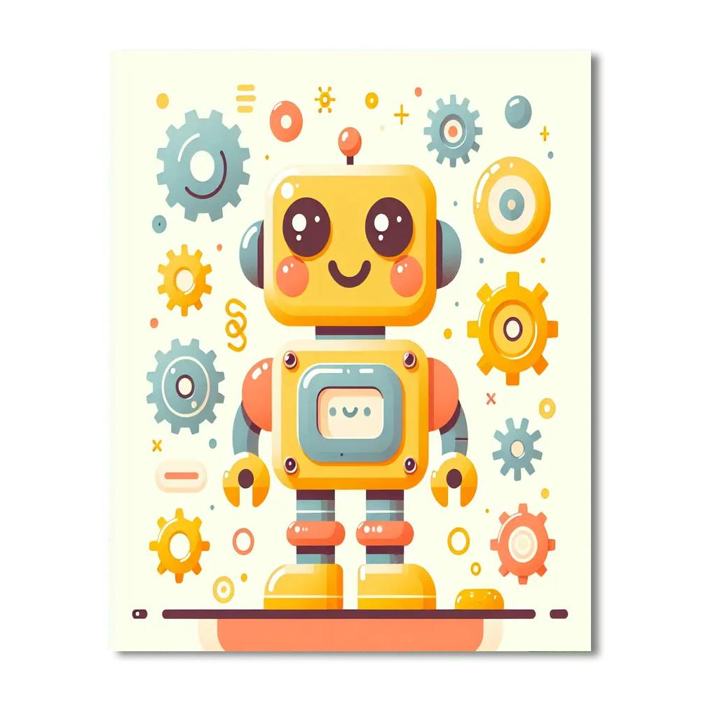 Imaginative Robot DIY Paint By Numbers
