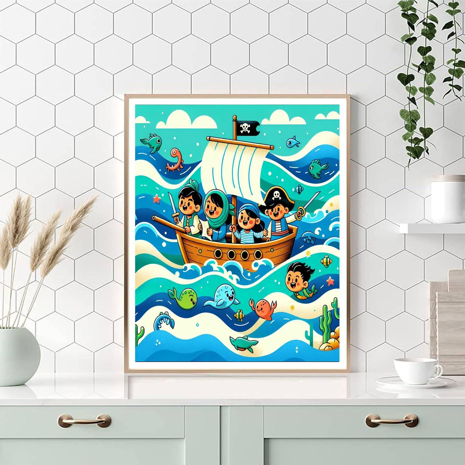 Daring Adventure On The High Seas Numbered Painting Kits
