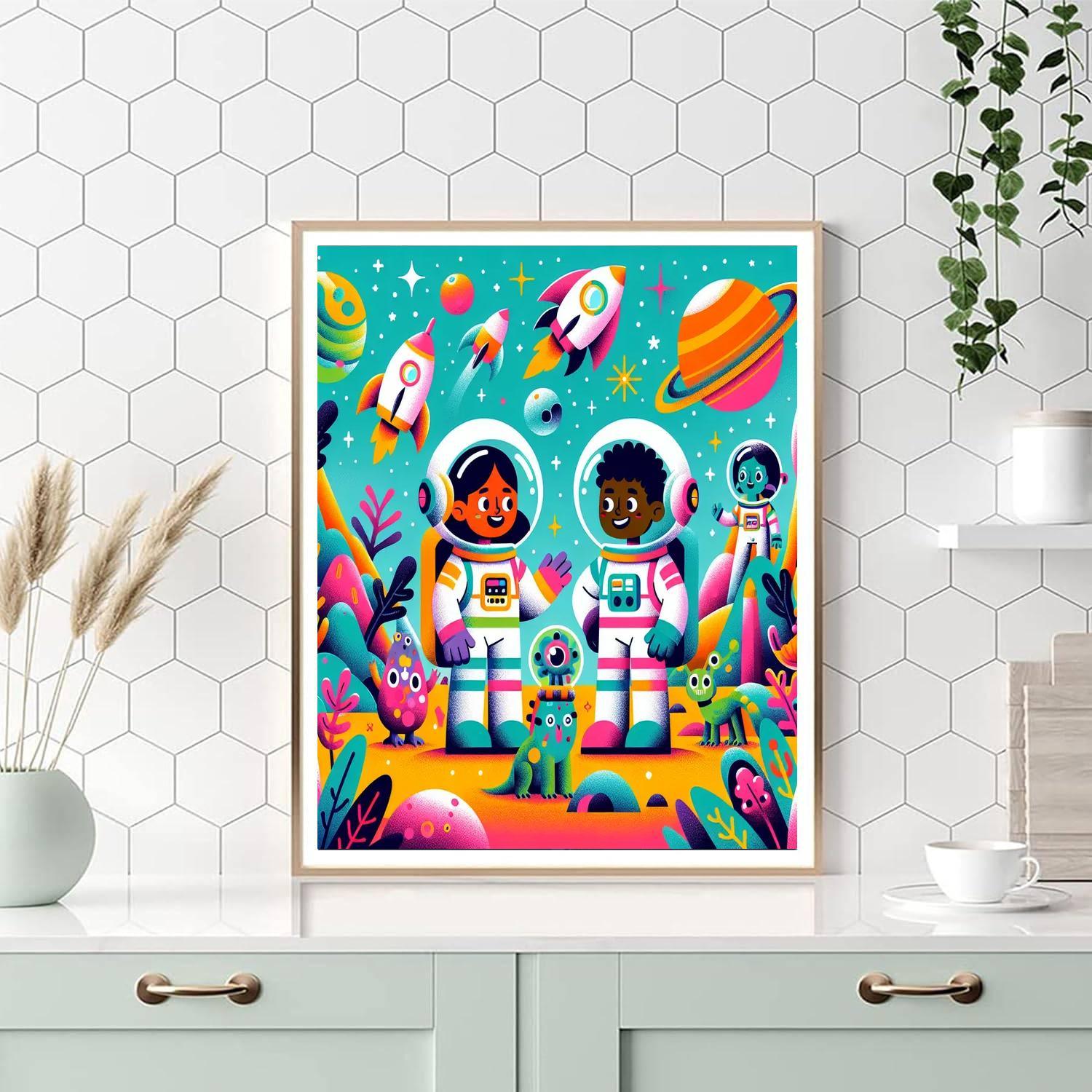 Space Safari Expedition Paint By Numbers