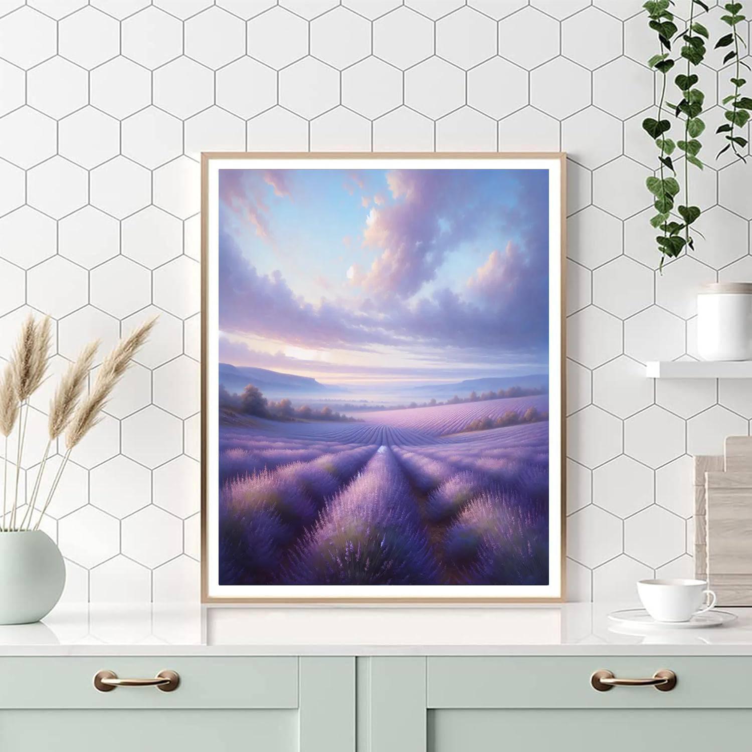 Calming Lavender Dreams Paint By Numbers Art