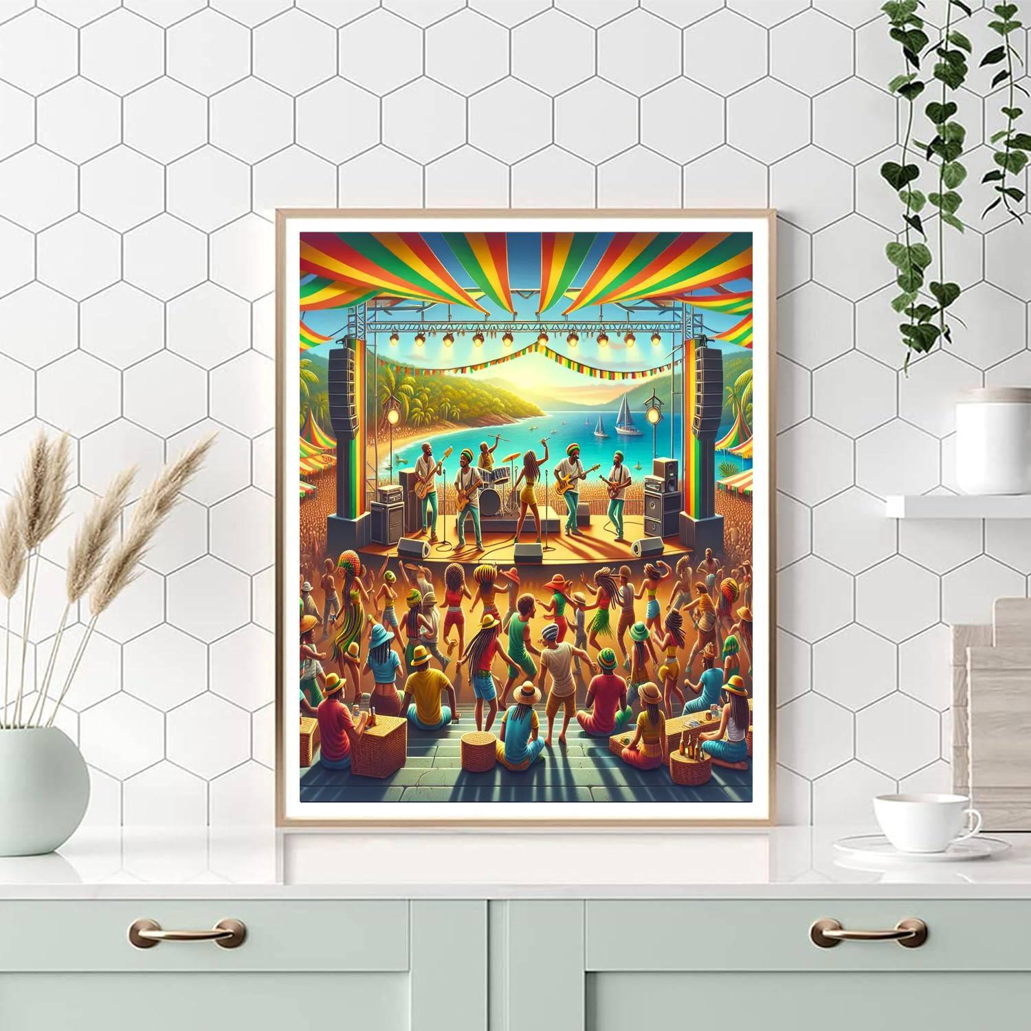 Reggae Sumfest Paint By Numbers Art