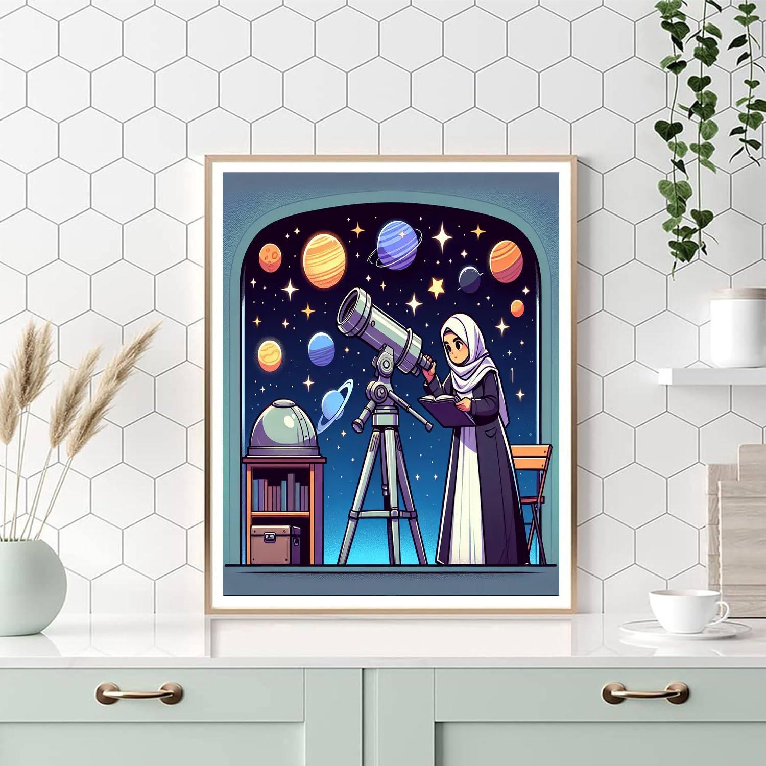 Astronomer's Starry Night Paint By Numbers
