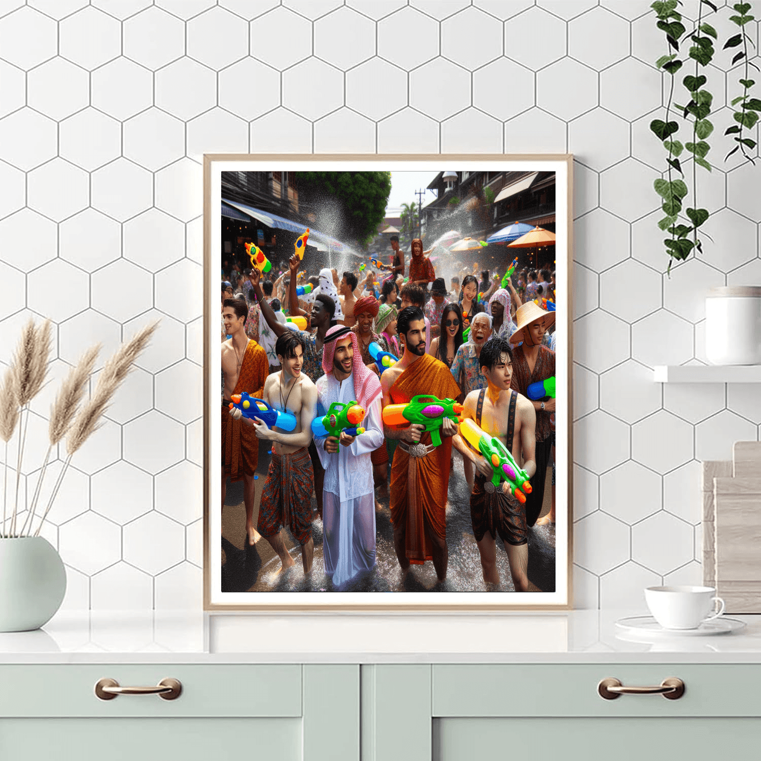 Songkran - Chiang Mai, Thailand Paint By Number