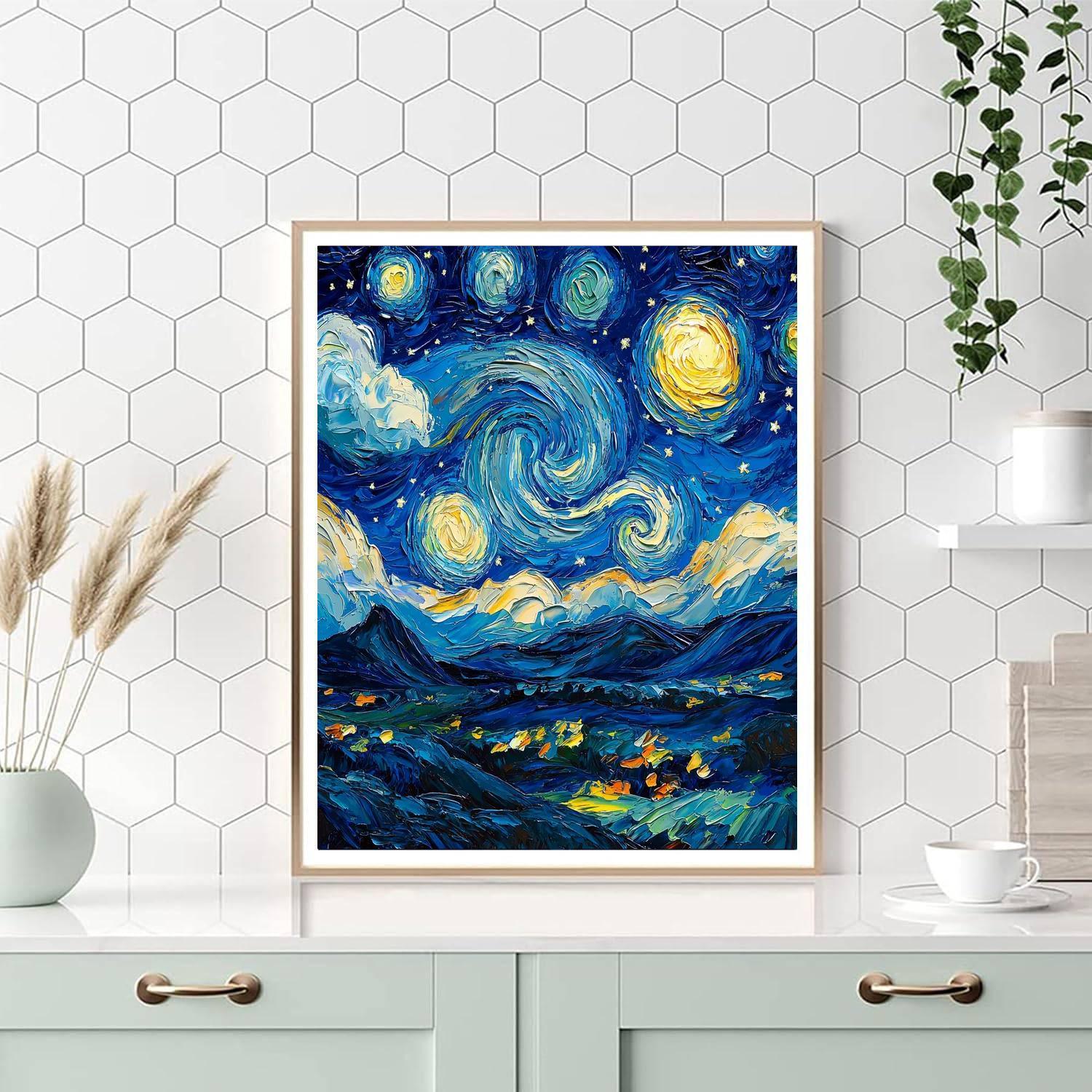 Vincent Van Gogh Inspired Radiant Skies  Paint By Numbers Kits