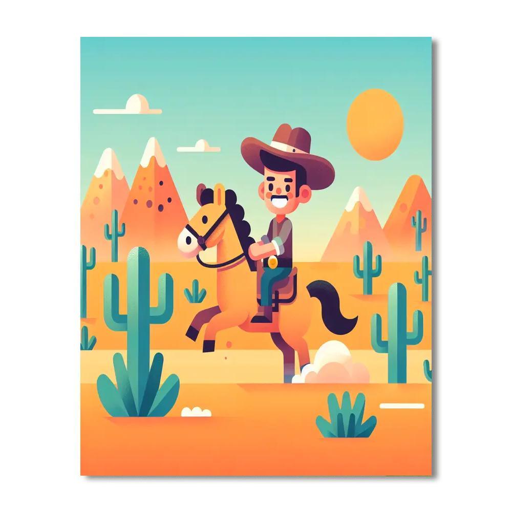 Wild West Frontier Quest Paint By Numbers Kits