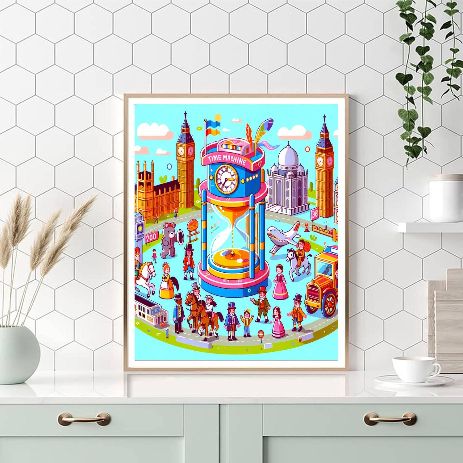 Time Machine Tales Number Painting