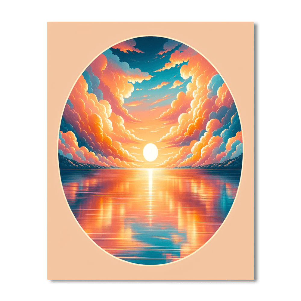 Timeless Ocean Sunset Paint By Numbers