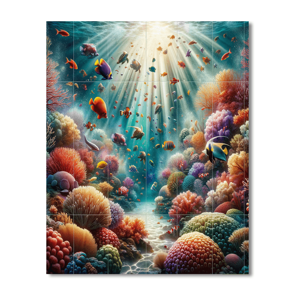Ethereal Underwater Wonderland - DIY Painting By Numbers Kit