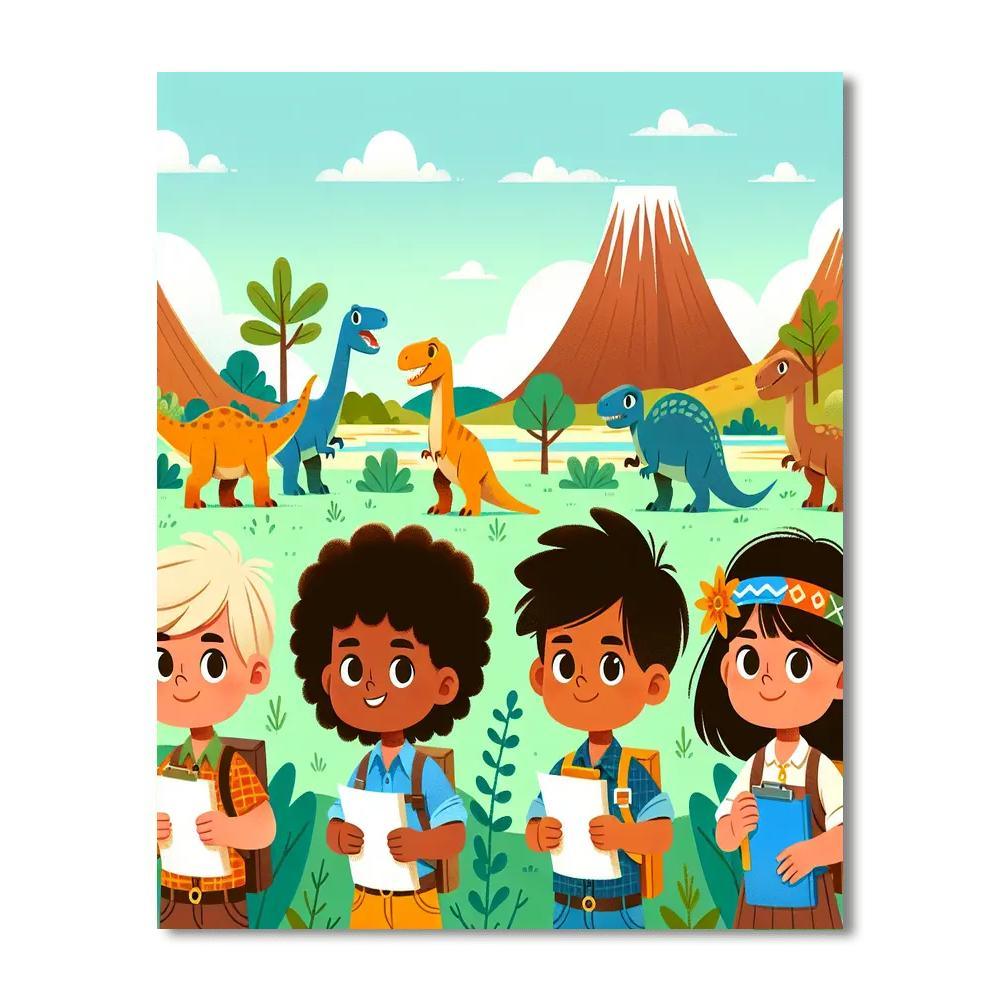 Dinosaur Explorer's Club Paint By Numbers Kits