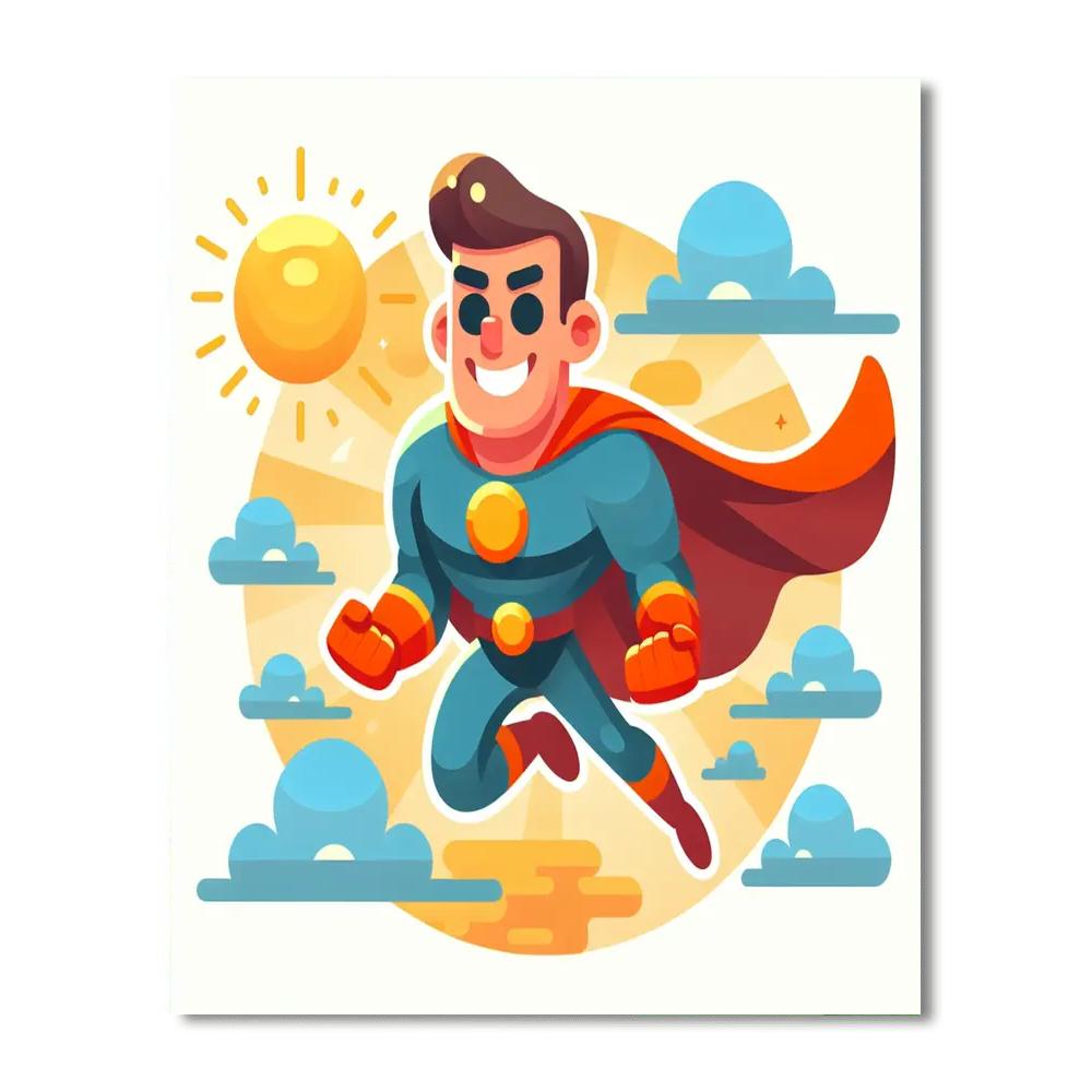 Daring Adventure Hero Paint By Color