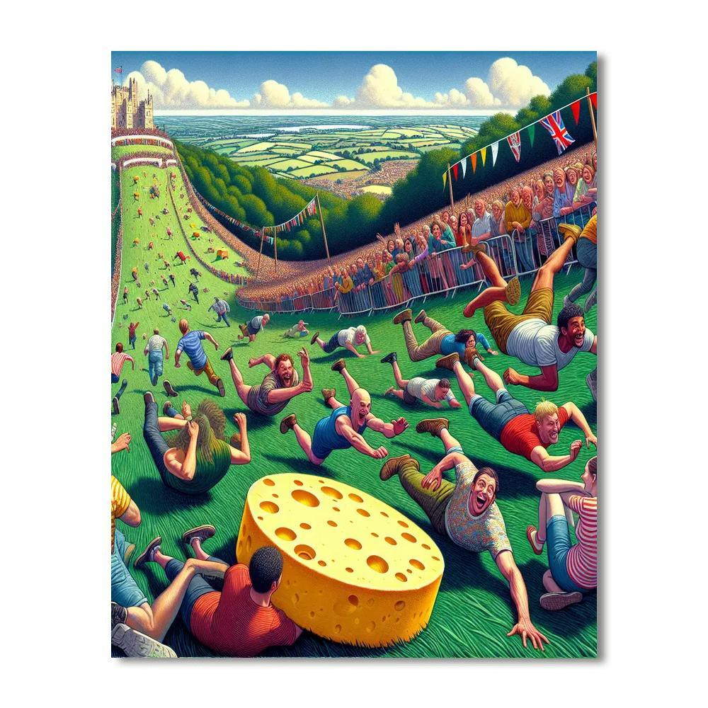 Cooper’s Hill Cheese-rolling Painting By Numbers Kit