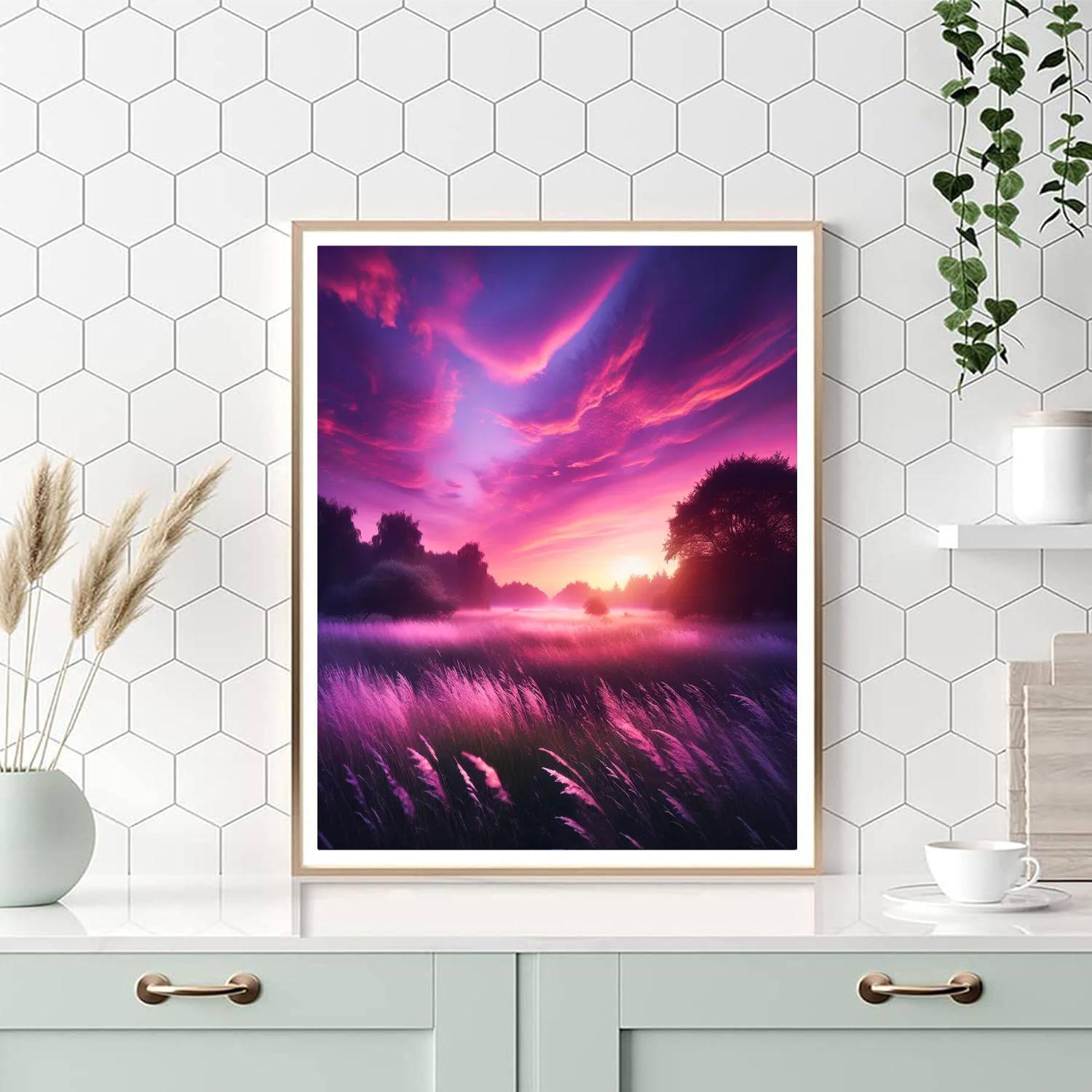Ethereal Twilight Meadows Painting By Numbers Kit