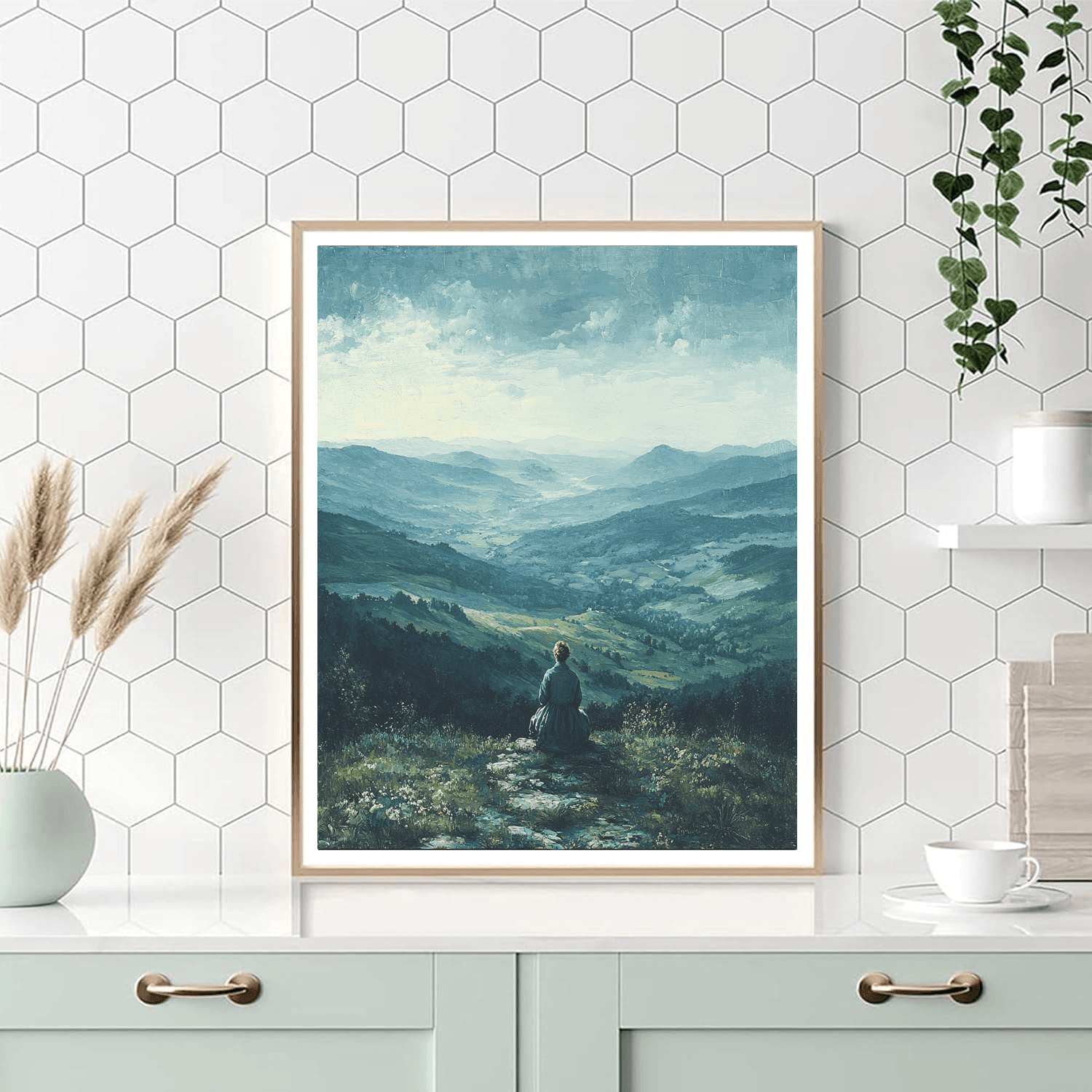 Friedrich Inspired Sublime Solitude  DIY Paint By Numbers