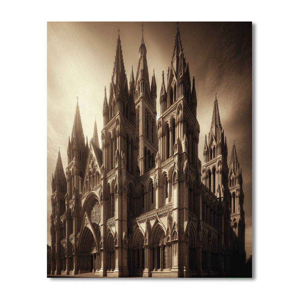 Gothic Cathedral Glory Paint By Numbers Kits