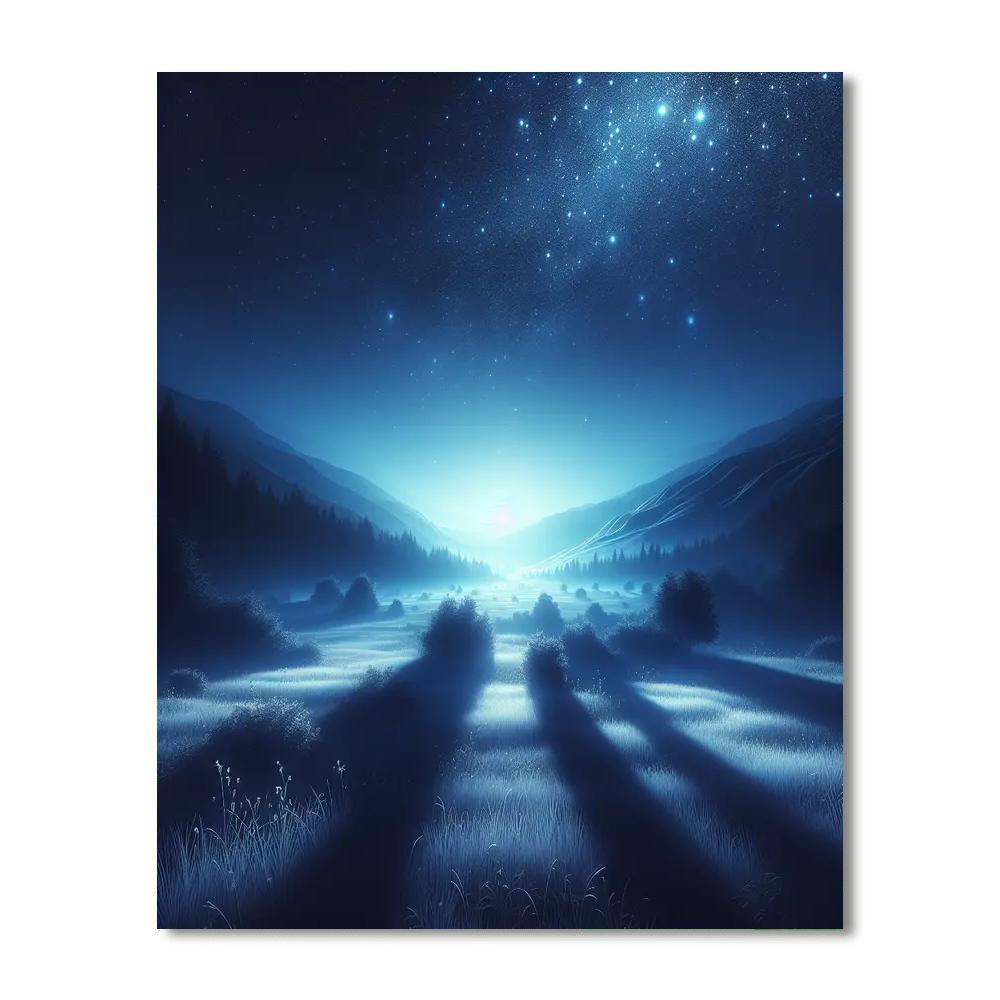 Starry Night Wonderland Number Painting