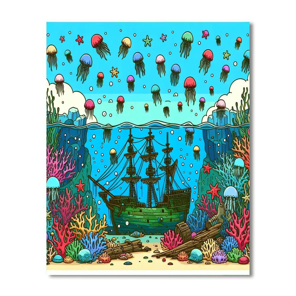 Ocean Wonders Discovery Paint By Numbers
