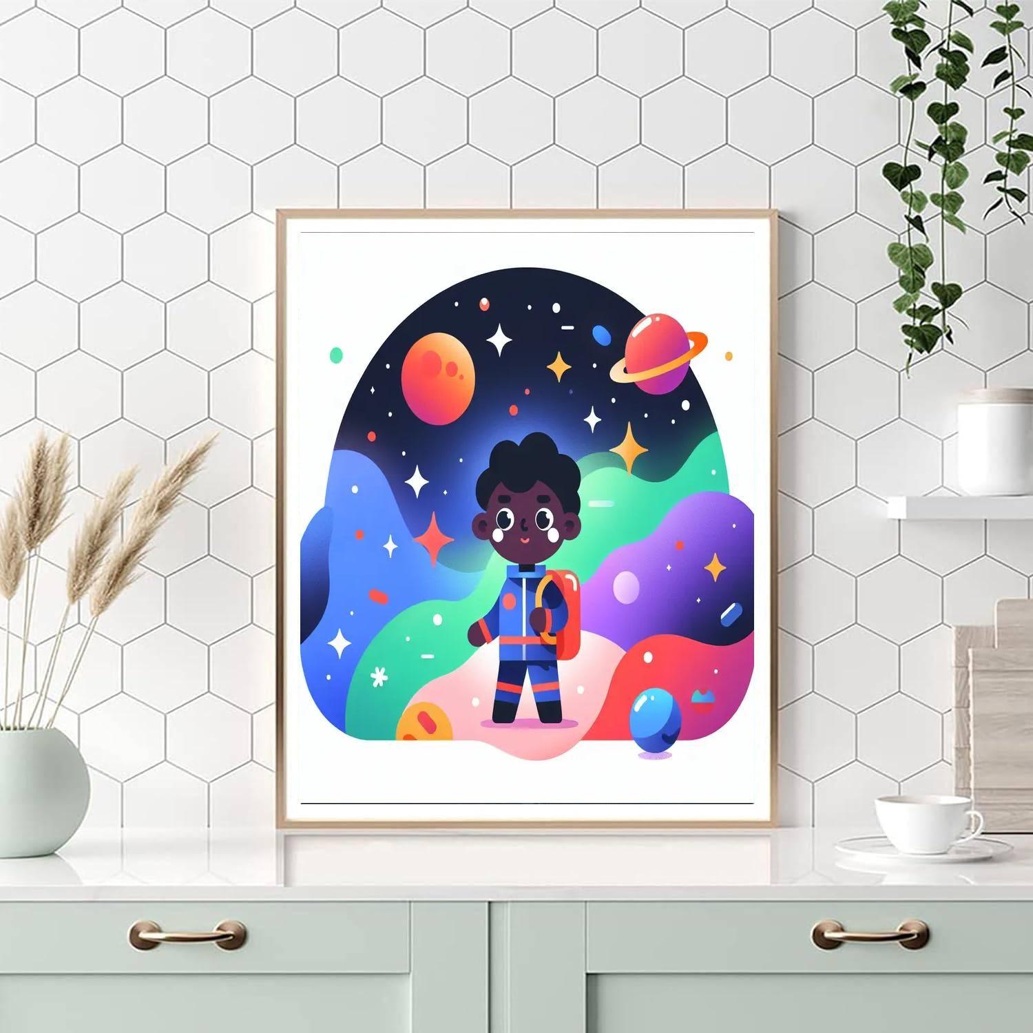 Space Cadet's Journey Paint By Number