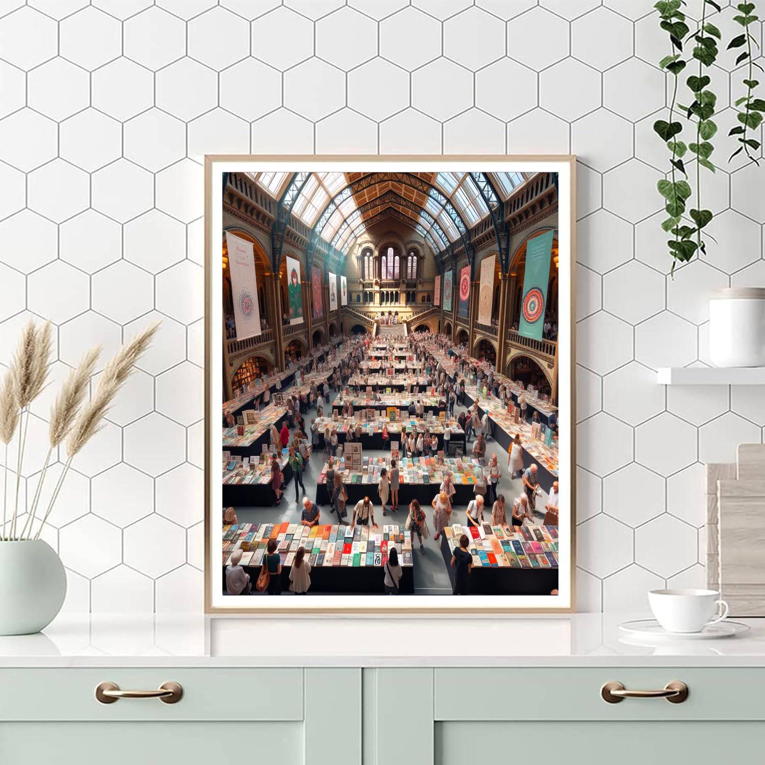 Kuwait International Book Fair Number Painting