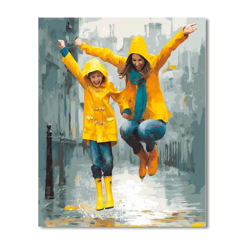Frolic In The Rain Paint By Numbers Kits