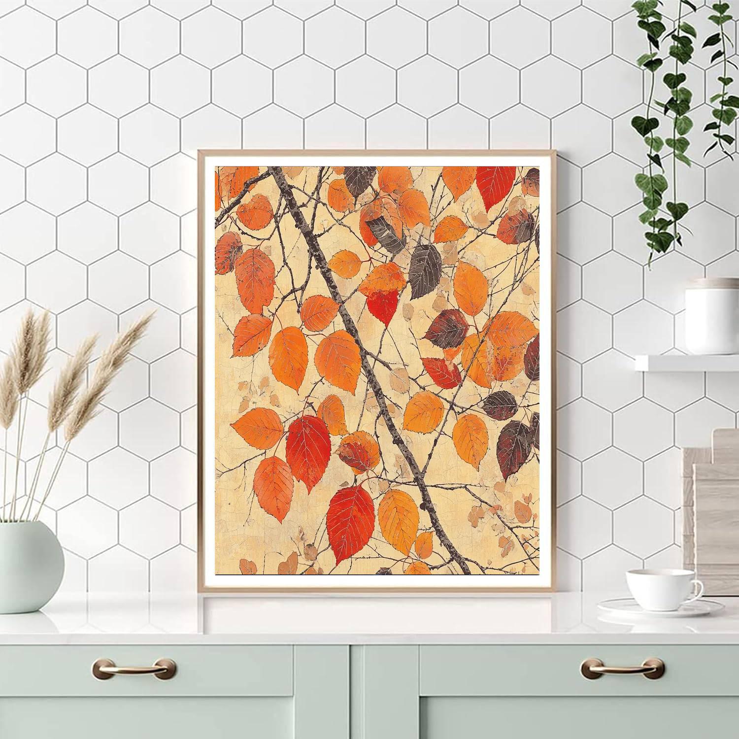 Zhao Mengfu Inspired Symphony Of Autumn Colors  Paint By Color