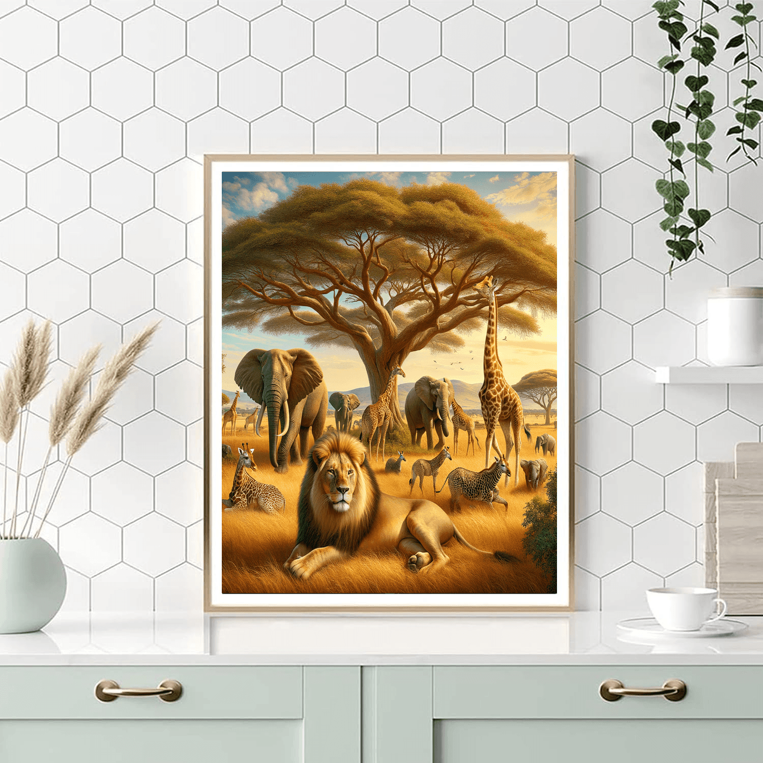 Majestic Wildlife Safari - DIY Painting By Numbers Kit