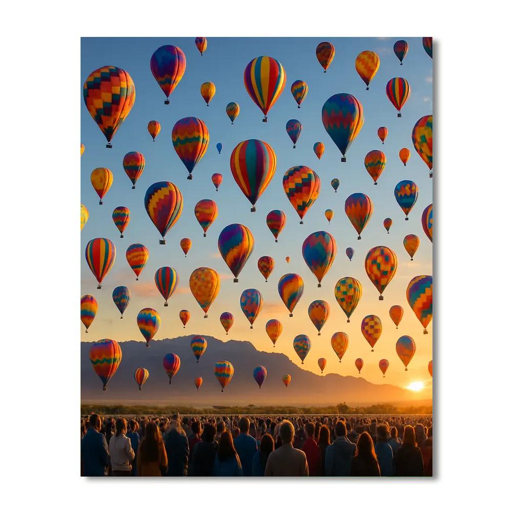 Balloon Fiesta - Albuquerque, New Mexico, Usa DIY Paint By Numbers