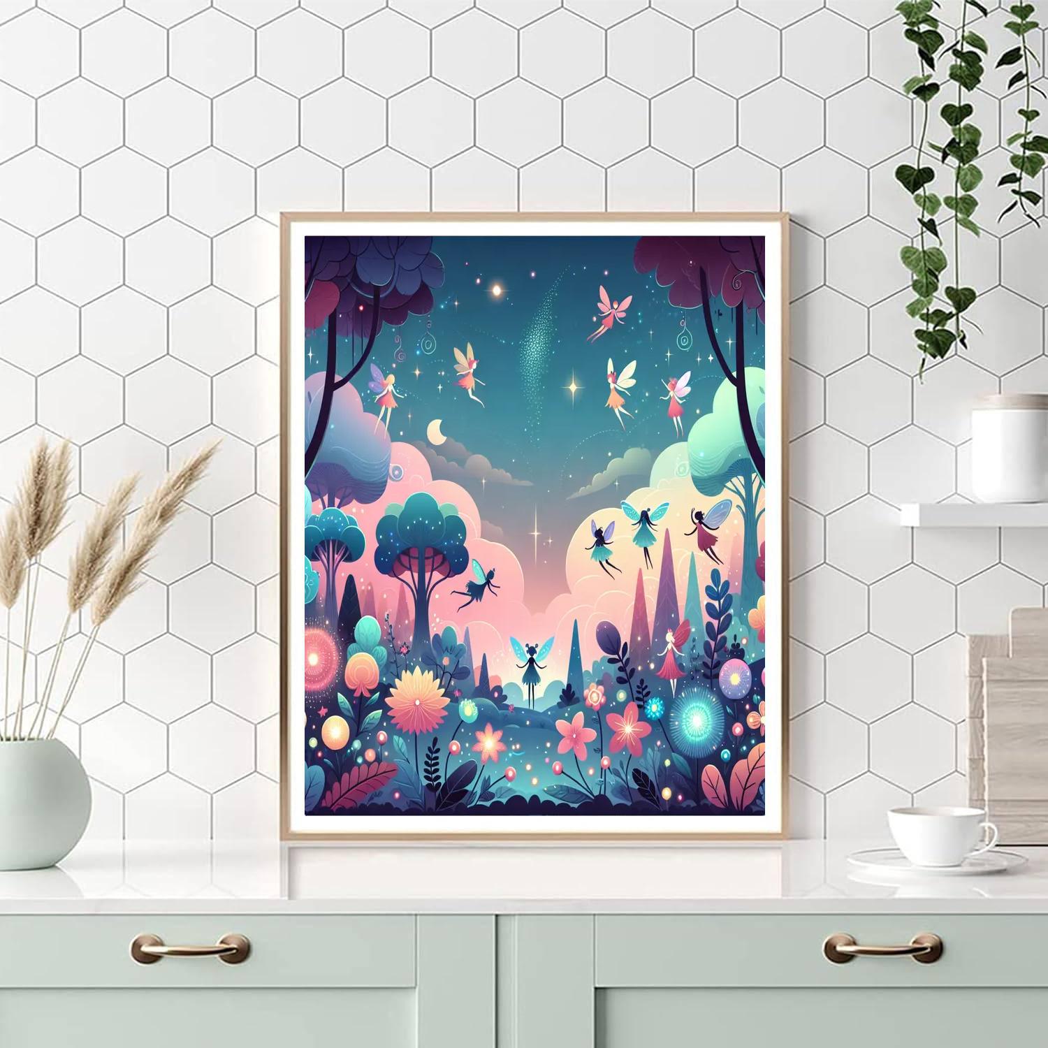 Cheerful Fairy Tale Forest Numbered Painting Kits