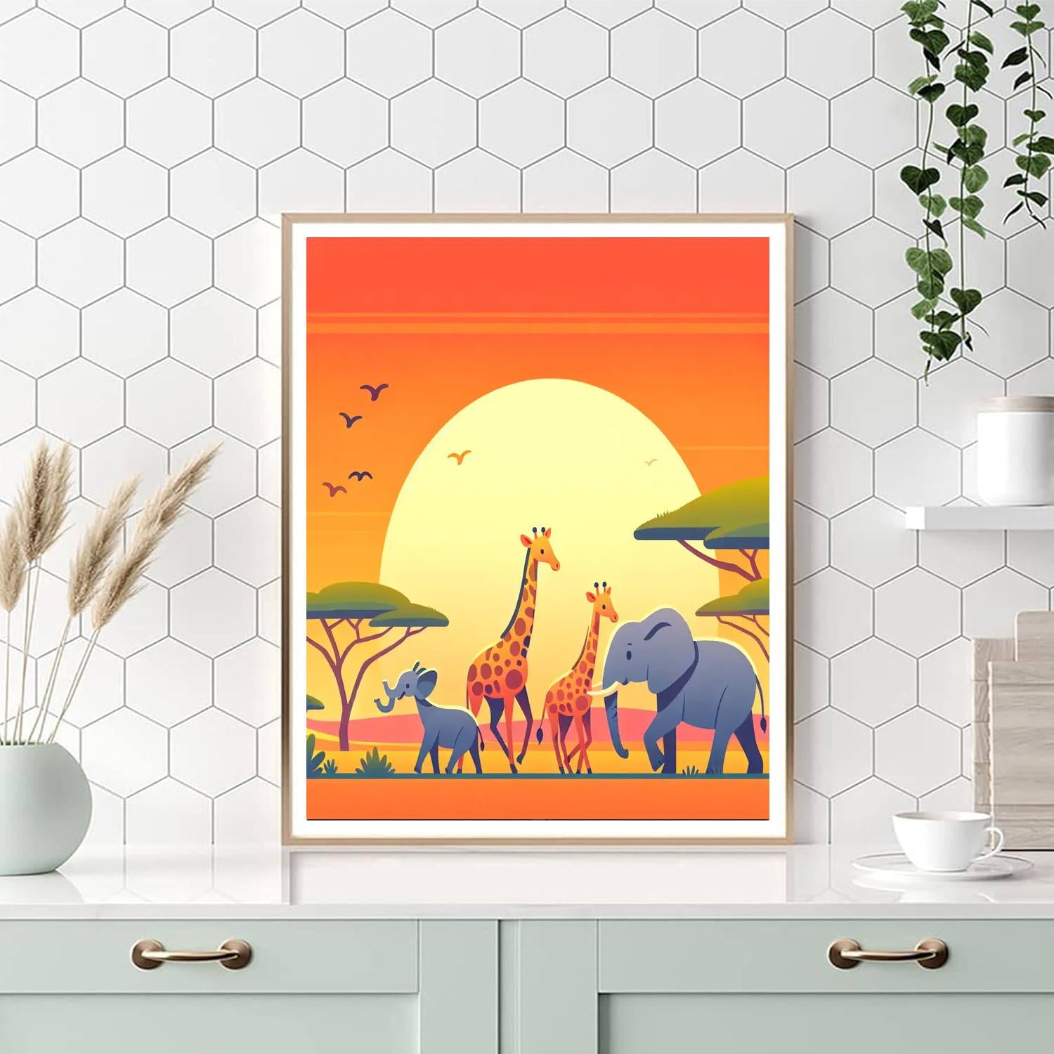 Savanna Spectacle Paint By Numbers