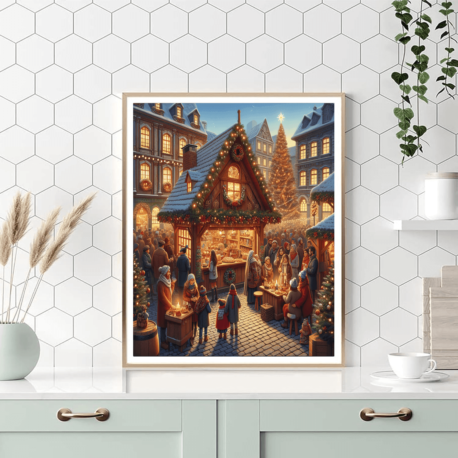 Bonn Christmas Market DIY Paint By Numbers