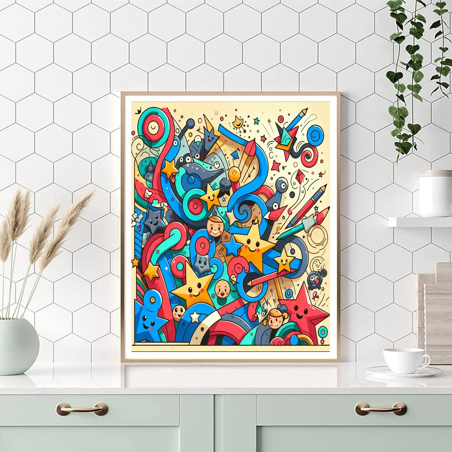 Doodle Your Adventure Paint By Numbers Kits