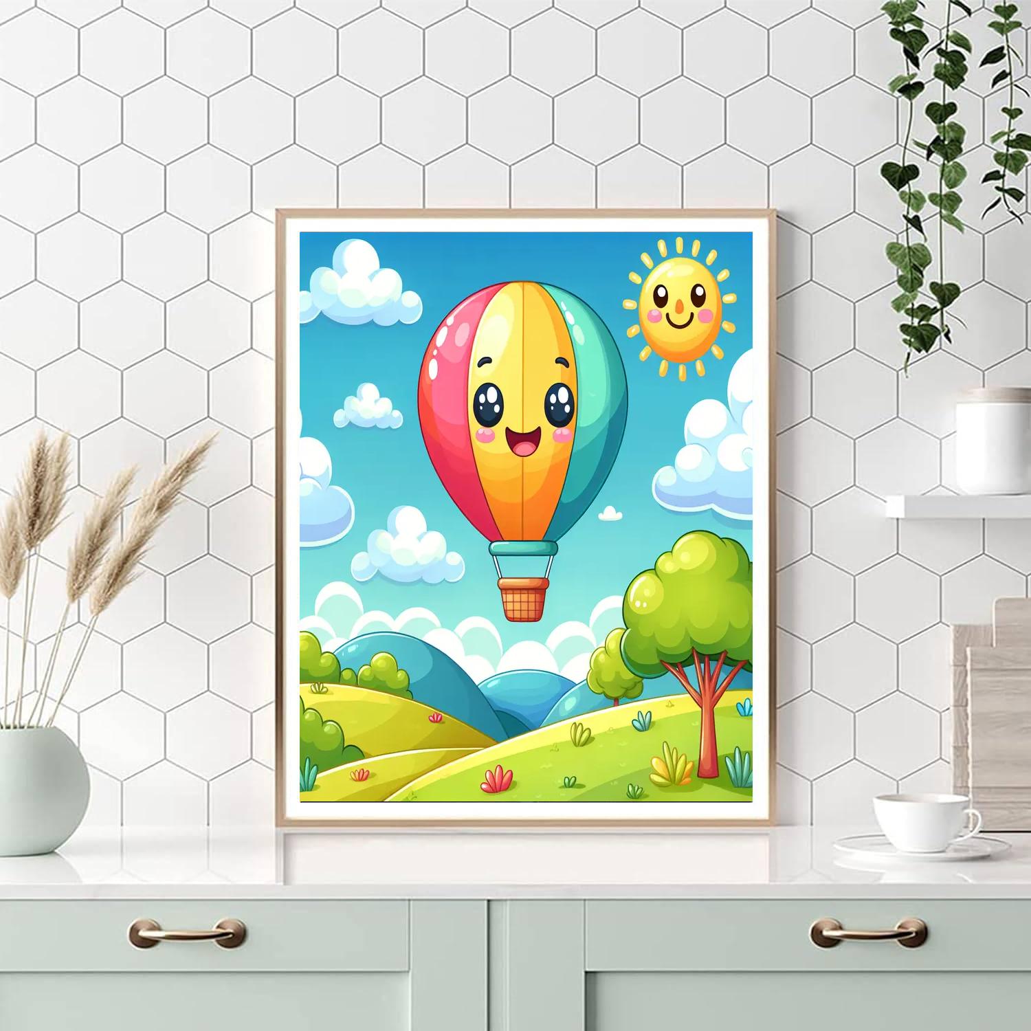 Breezy Balloon Number Painting