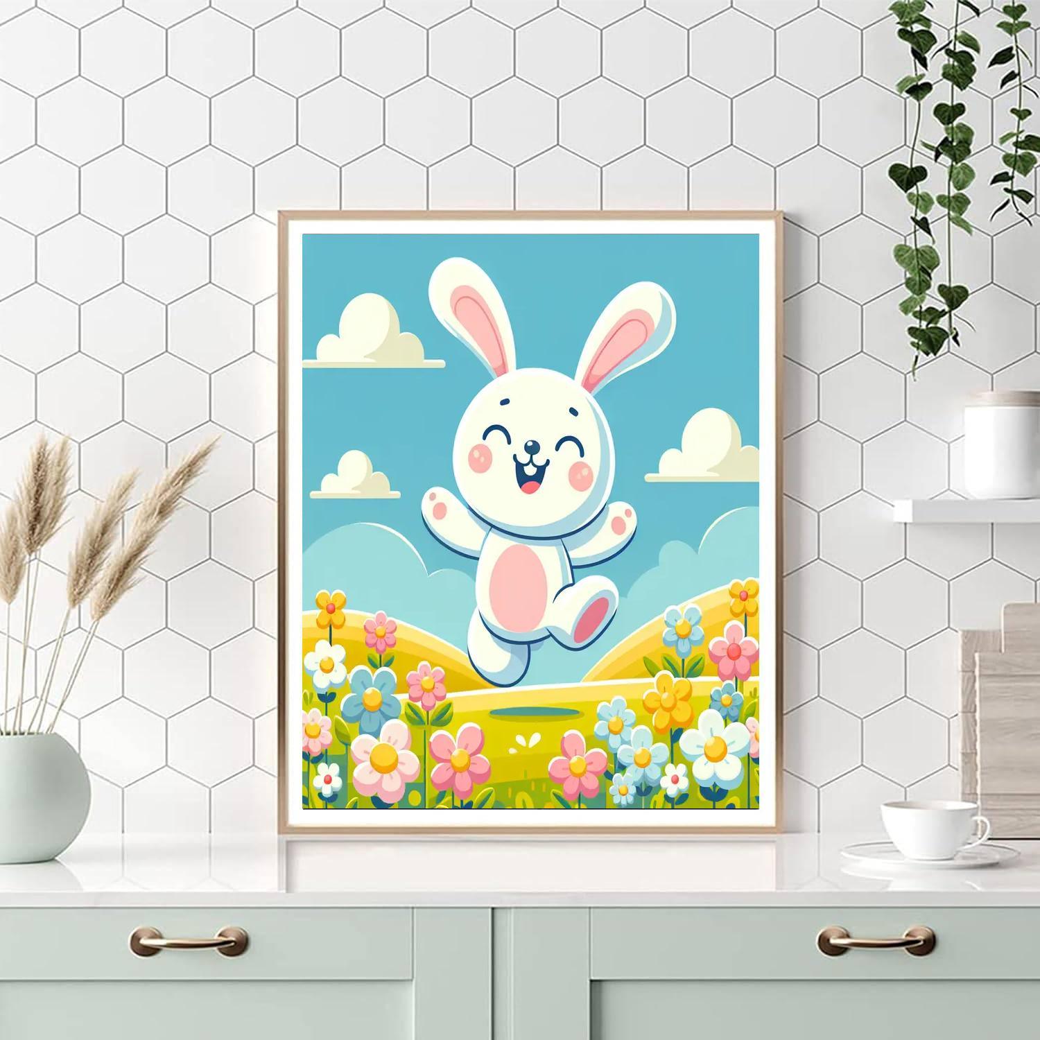 Giggles The Rabbit DIY Paint By Numbers