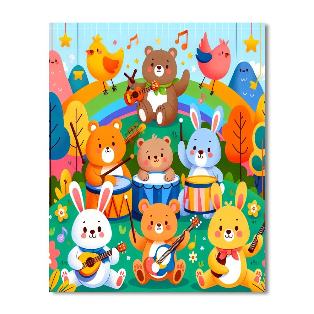 Animal Band Painting Number Kit