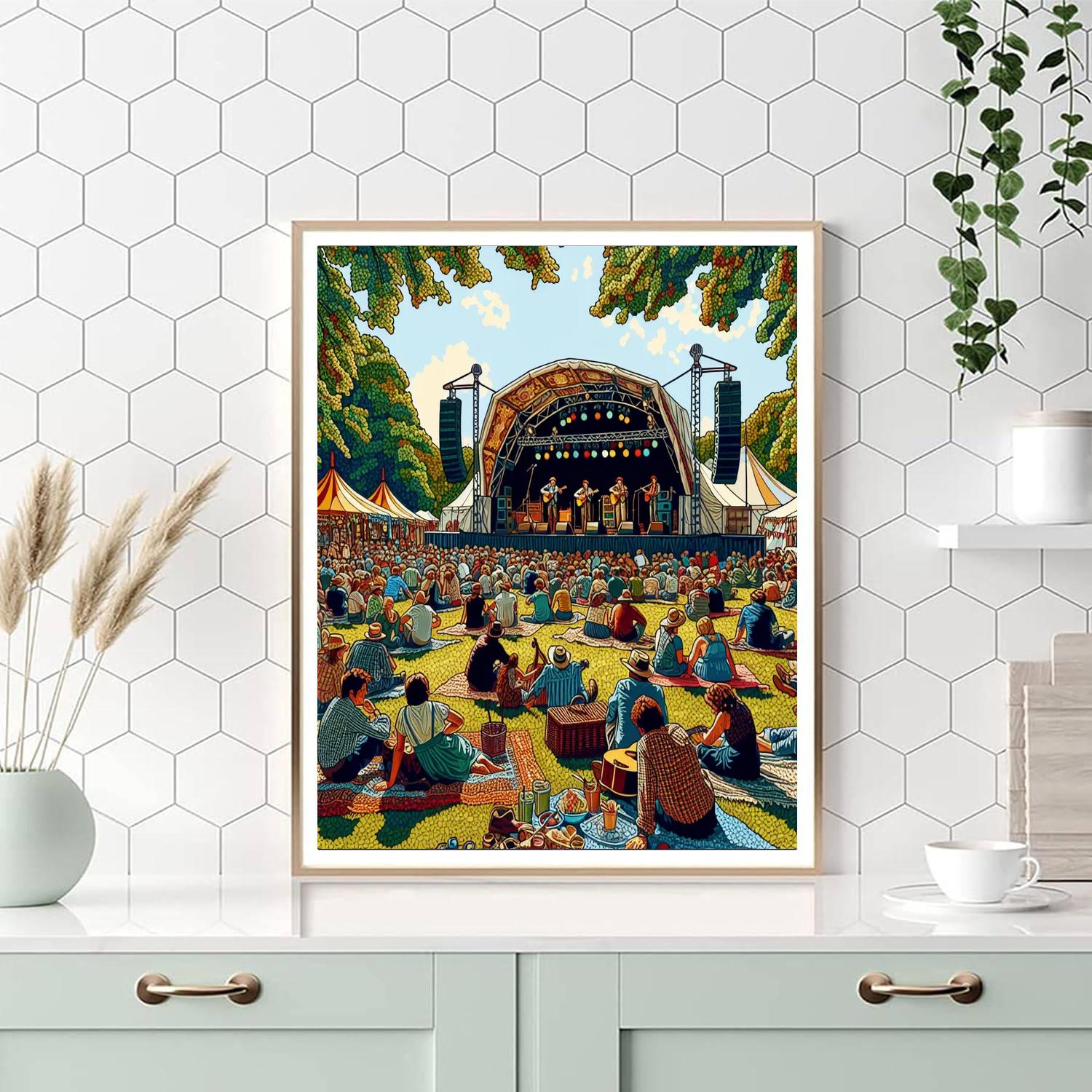 Folk Music Festival Paint By Numbers Kits