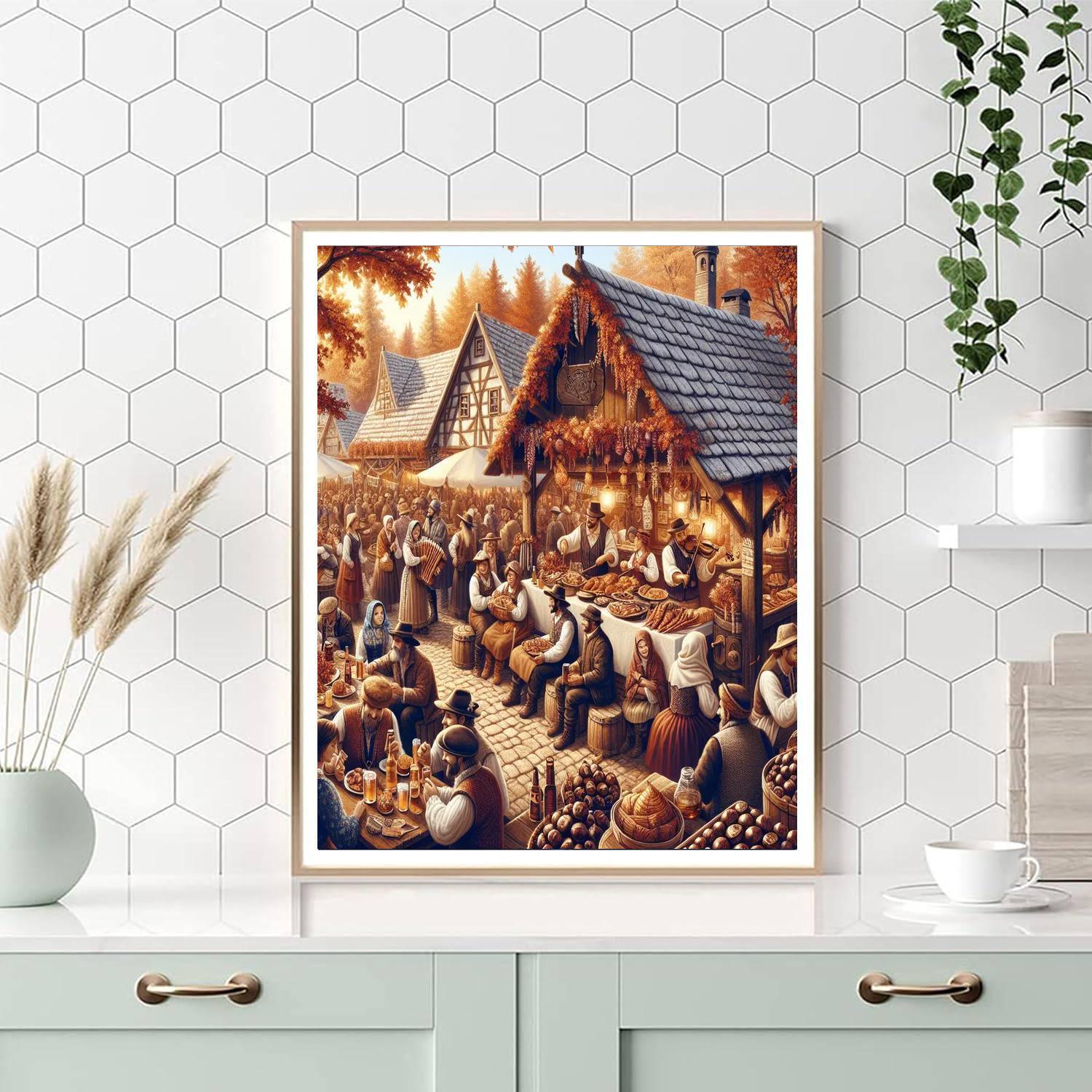 The Chestnut Festival - Italy Numbered Painting Kits