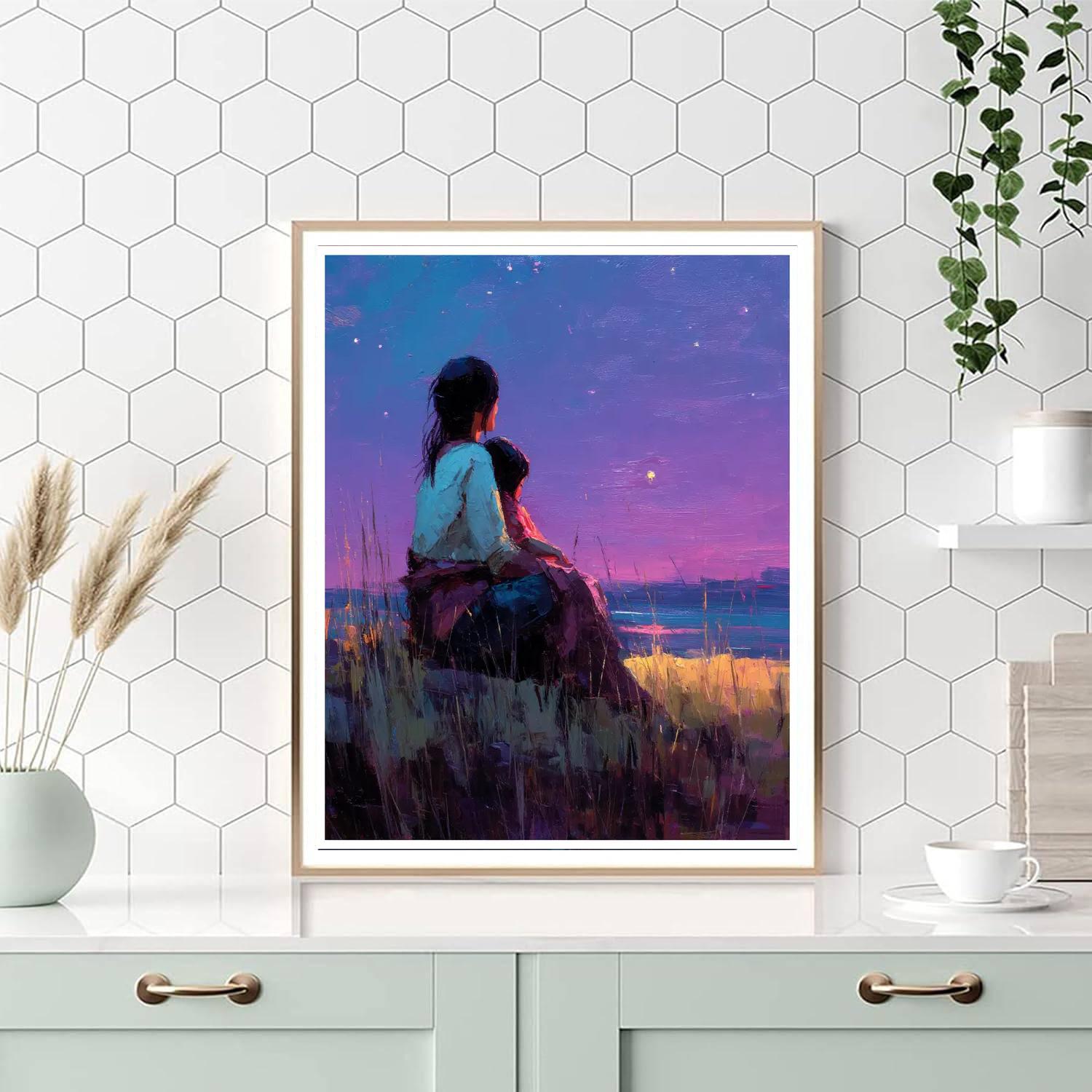 Twilight's Tender Hug Paint By Color