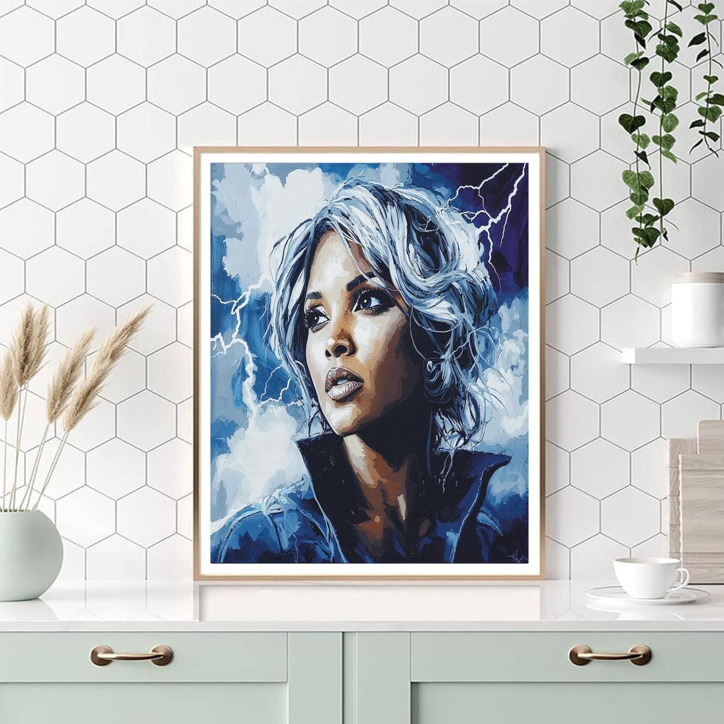 Halle Berry: Storm's Gale Of Electrifying Talent Numbered Painting Kits