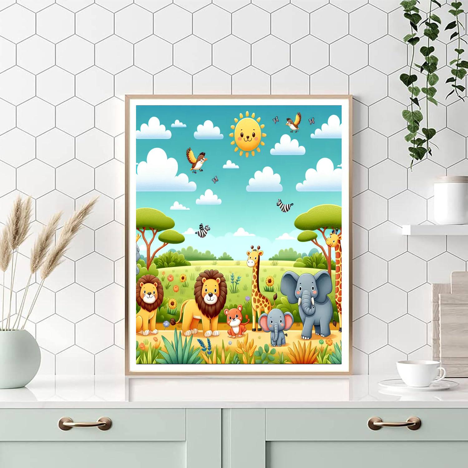 Summer Safari Numbered Painting Kits