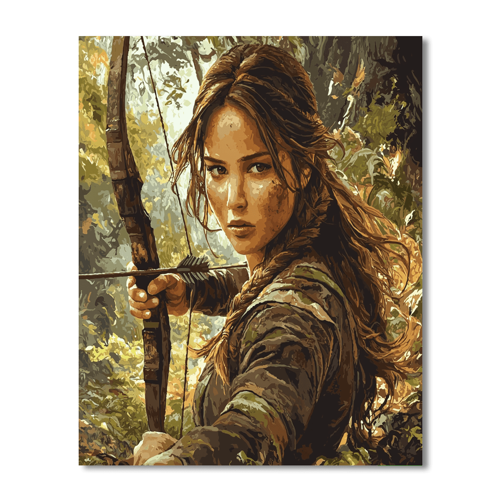 Jennifer Lawrence: The Effervescent Star Of Katniss Paint By Number
