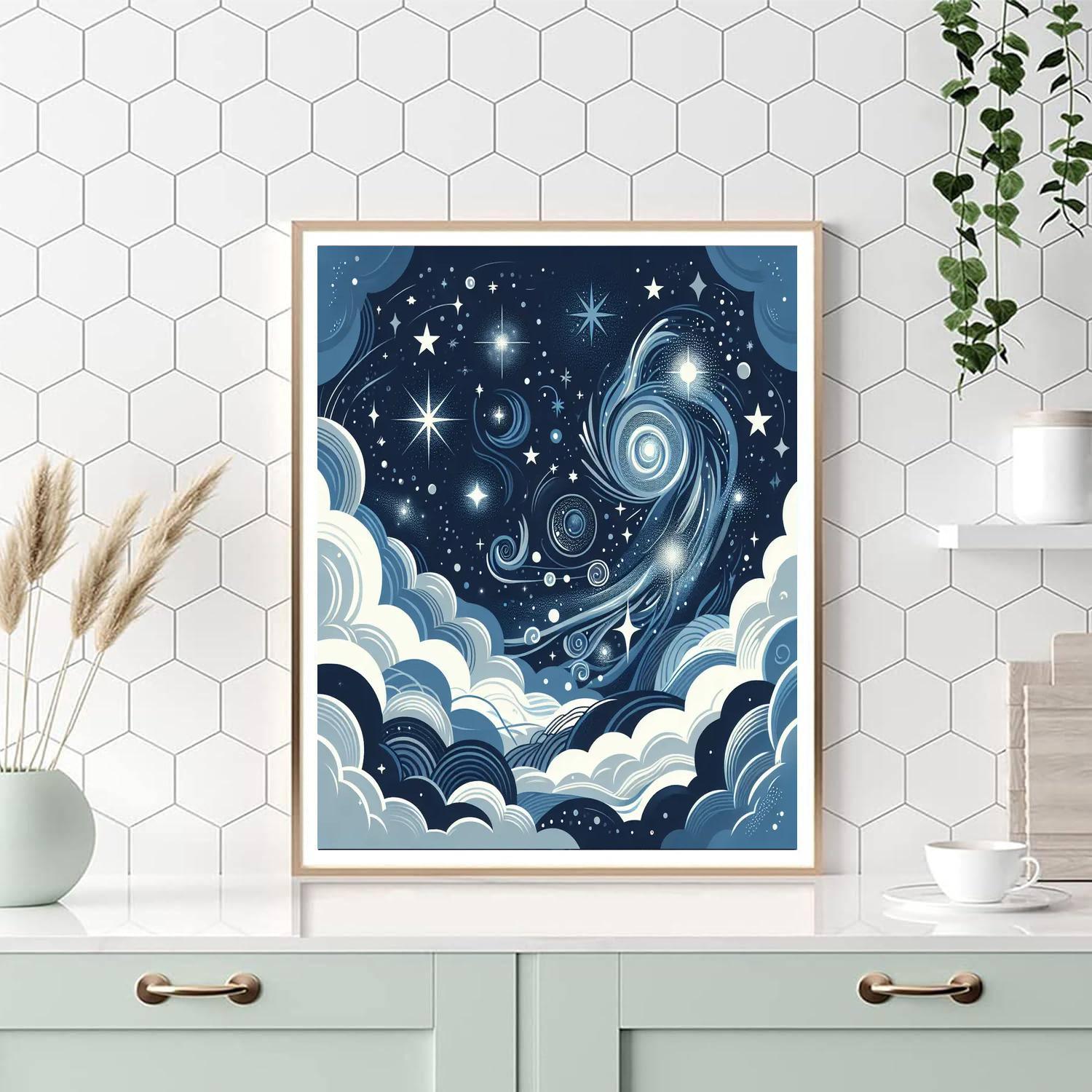 Dreamy Stardust Night Paint By Numbers Kits