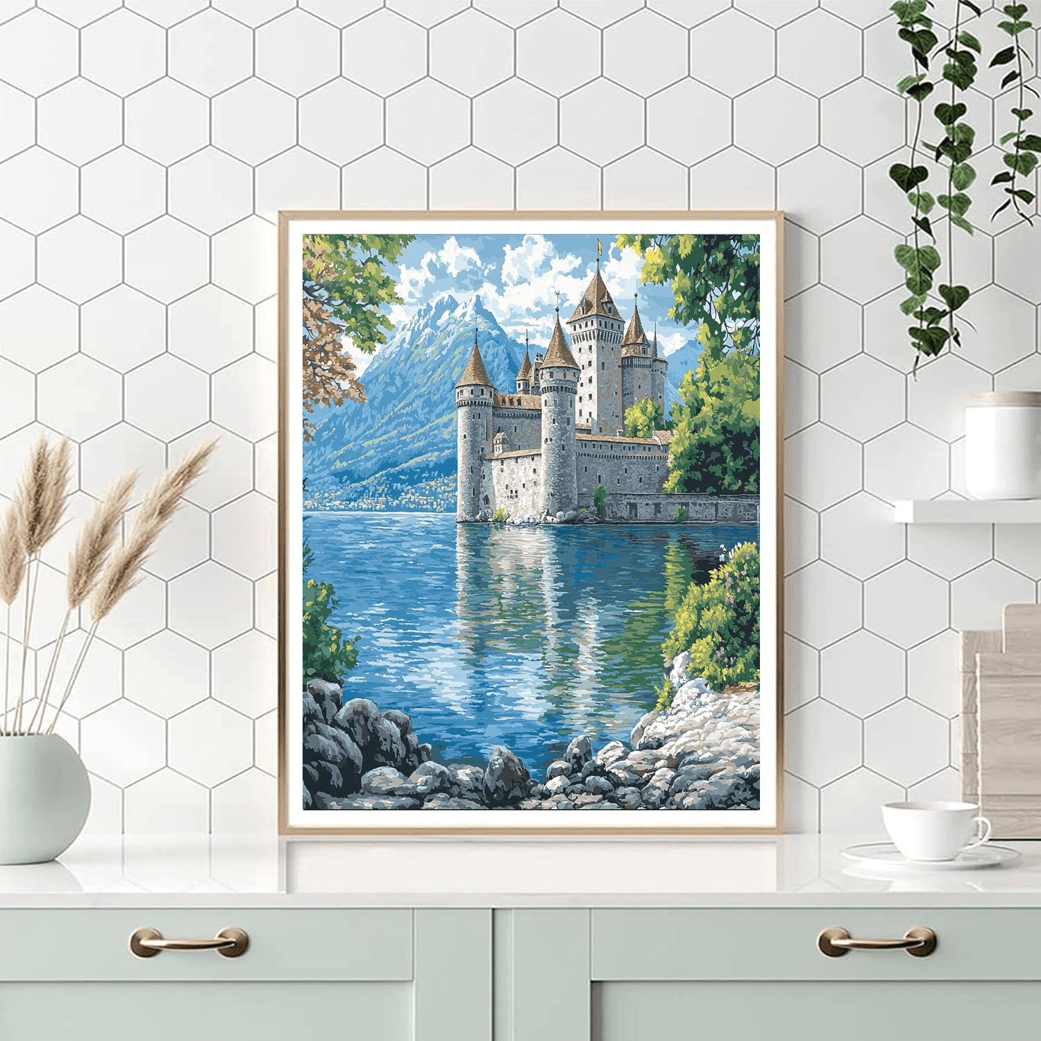 Chillon Castle - Montreux Numbered Painting Kits