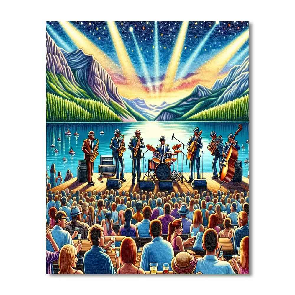 Festival Internacional De Jazz De Montreux Numbered Painting Kits