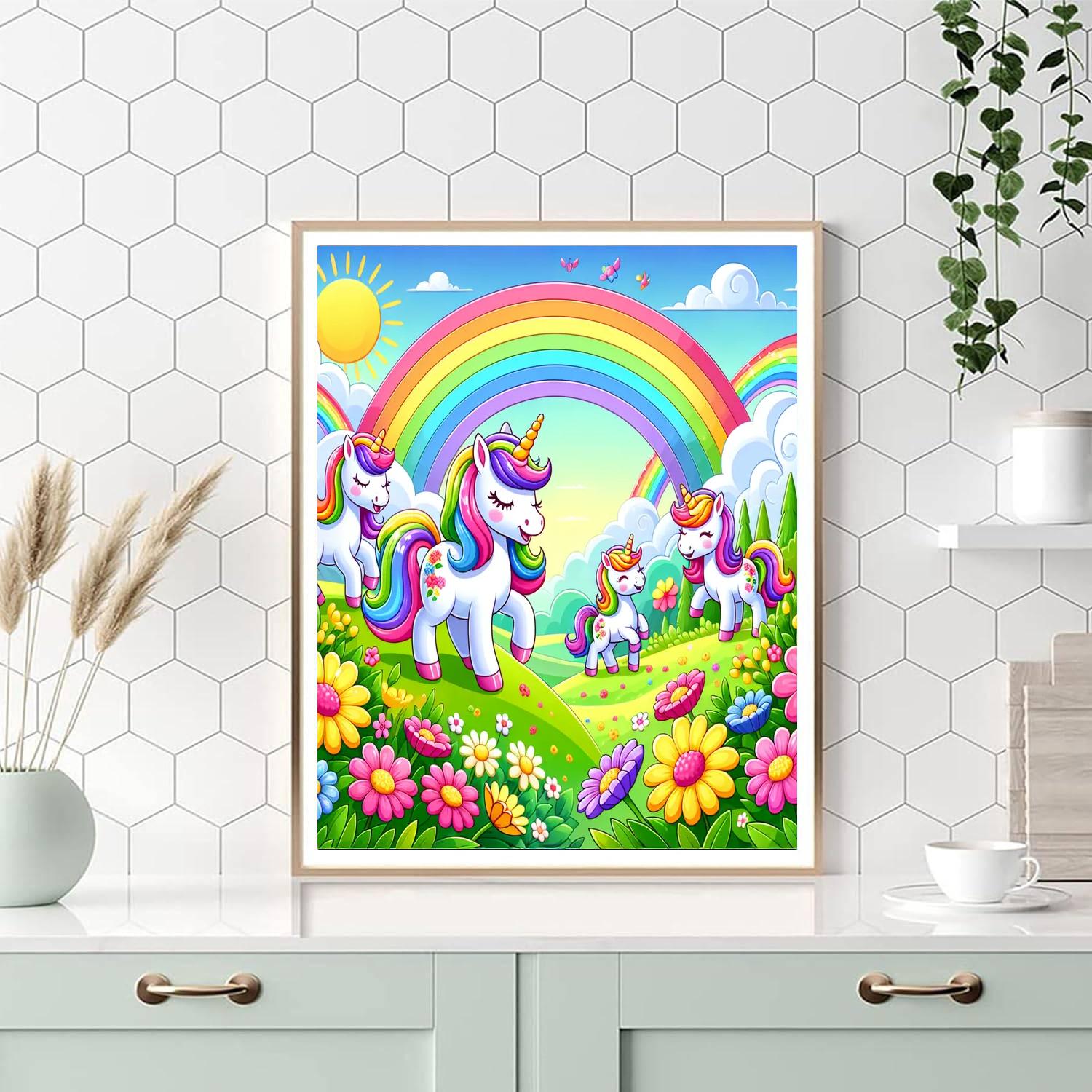 Fantasy Adventure In Unicorn Land Numbered Painting Kits