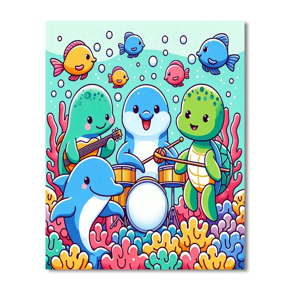 Marine Life Symphony DIY Paint By Numbers