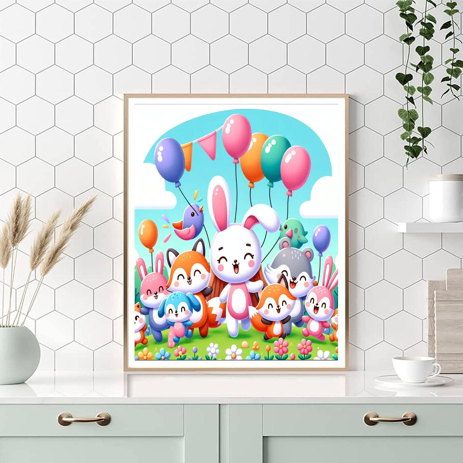 Cute Critters On Parade Paint By Numbers