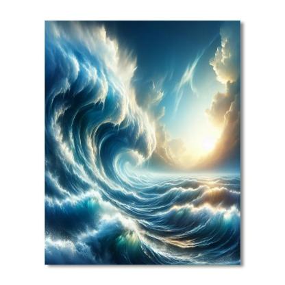 Ocean Wave Crescendo Numbered Painting Kits