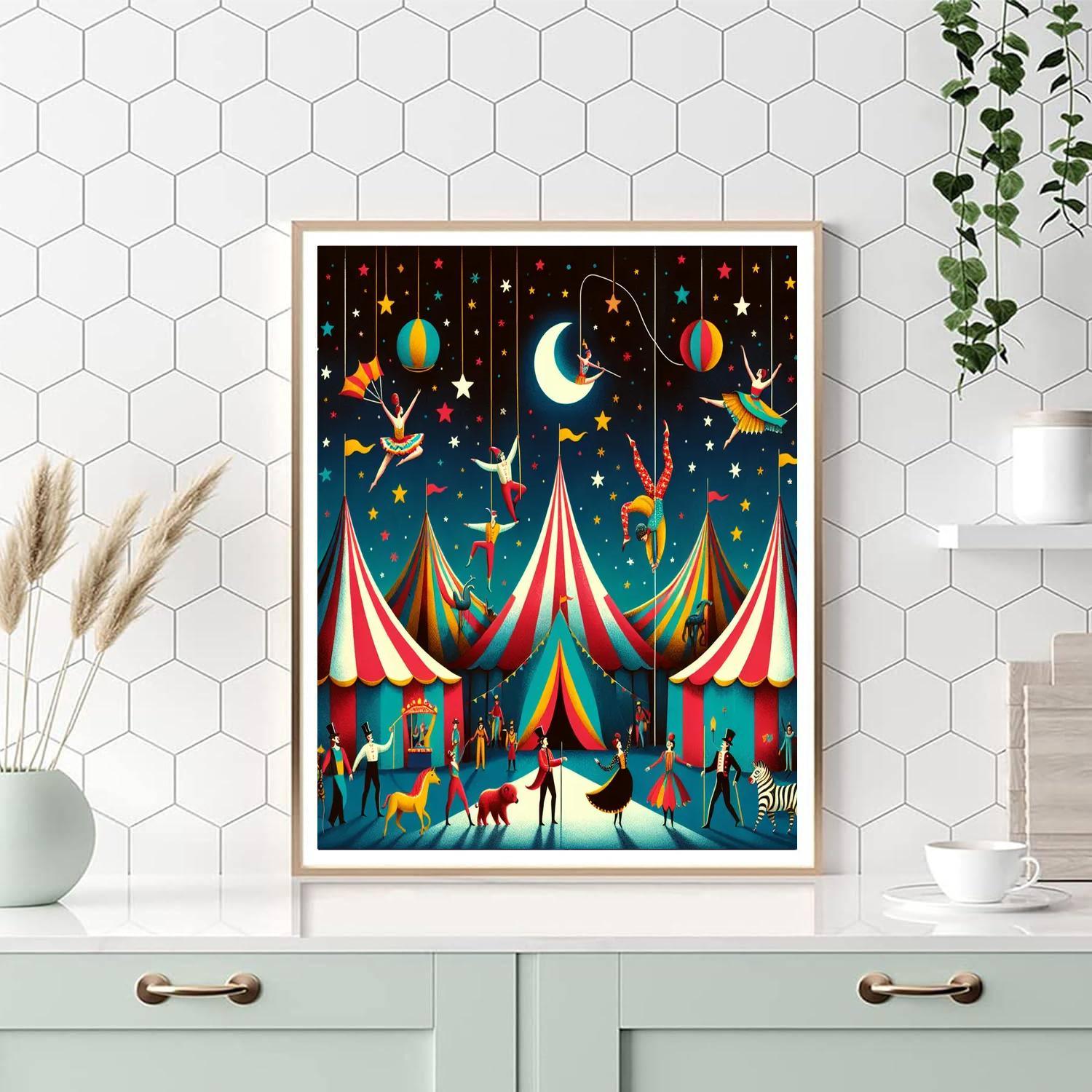 Whimsical Circus Fantasy Paint By Color