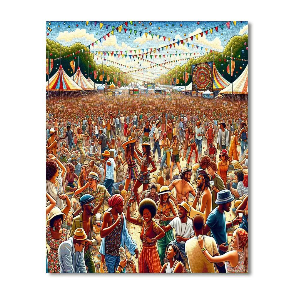 Bonnaroo Music And Arts Festival - Tennessee Numbered Painting Kits